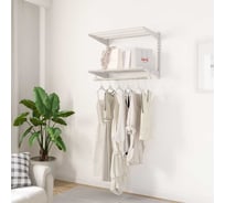 Комплект гардеробной системы Larvij 630x500x440 мм, белый, LWK406WH