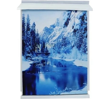 Почтовый ящик ДЕД МАКАР ДМ80 ПОЧТА Зима с замком 00-00014925