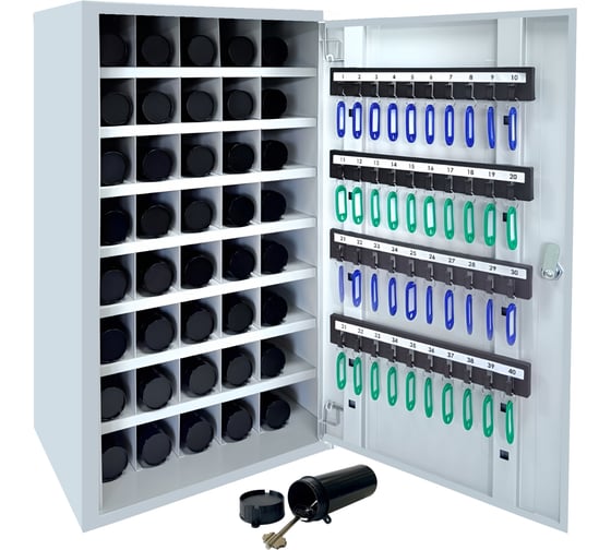 Пенальница-ключница ТПК Технологии Контроля Т-40 в комплекте:40 пеналов + 40 брелоков, 24407 1