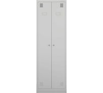 Шкаф для одежды Металл-Завод ШРК-Е 22-600 корпус RAL7035, двери RAL7035 V1 ШРК-Е.53.05.185.60.50.02.02.01.G.G.02.05.33.V1