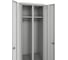 Шкаф для одежды Металл-Завод ШРК-Е 22-600 корпус RAL7035, двери RAL7035 V1 ШРК-Е.53.05.185.60.50.02.02.01.G.G.02.05.33.V1 2
