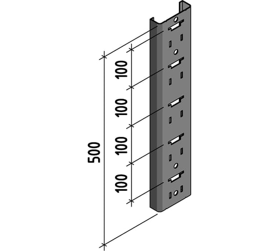 Стойка крепления кронштейна 500 мм PREFAB SKK-500-PRF