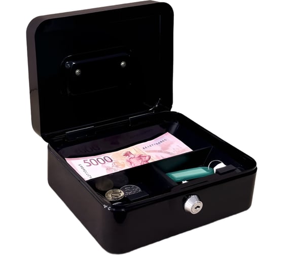 Ящик для хранения денег ТПК Технологии Контроля Кэшбокс YFC-20, цвет: черный 24418