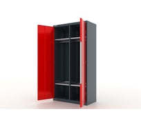 Шкаф для одежды FERRUM Premium 1000х500х1950 мм, с перегородкой, 4 полками 13.2041-7016/3000