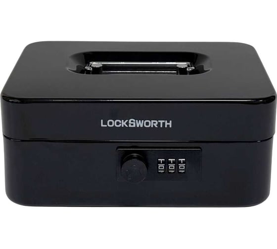 Сейф для денег и документов LockSworth мини, механический кодовый замок, черный, 210x180x100мм VS4530-BK