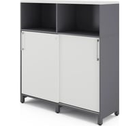 Шкаф открытый Kobor HK/2/1-120/40/M, graphite/premium 220905