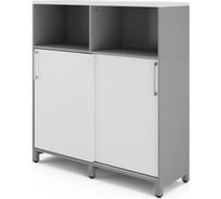 Шкаф открытый Kobor HK/2/1-120/40/M, aluminum/premium 220940