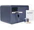 Сейф для денег и документов LockSworth 200x310x200 мм, электронный и механический кодовый замок, синий VS4523-BL 3