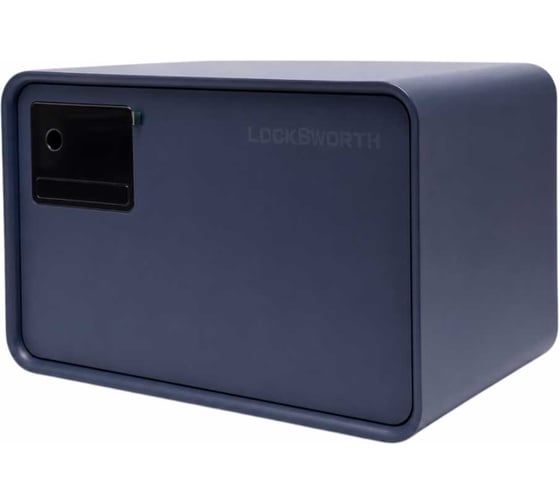 Сейф для денег и документов LockSworth 200x310x200 мм, биометрический и механический кодовый замки, синий VS4528-BL