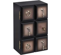 Настенная ключница BOGACHO Пандора коричневого цвета 71176/шоколадный