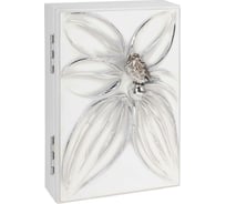 Настенная ключница BOGACHO Зарничка Блум белого цвета 73000/белый