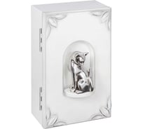 Настенная ключница BOGACHO Кошка Грация белого цвета 75101/белый