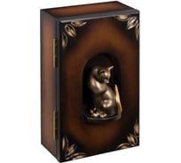 Настенная ключница BOGACHO Кошка Грация коричневого цвета 75101/коричневый