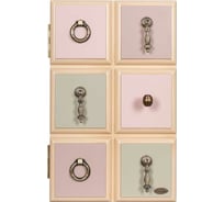 Настенная ключница BOGACHO Пандора кремового цвета 71176/акварель