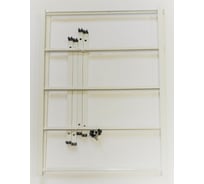 Металлический стеллаж на 4 корзины Dolle белый 208725