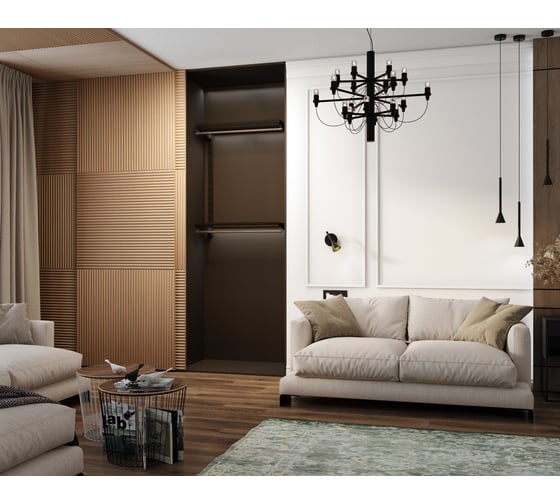 Комплект гардеробной системы Volazzi Home Премиум 2 черный 7700005