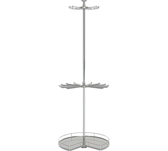 Вращающаяся корзина Mebax 800-435, 3 уровня, 730х435х1900-2100, коричневый 00-00001485