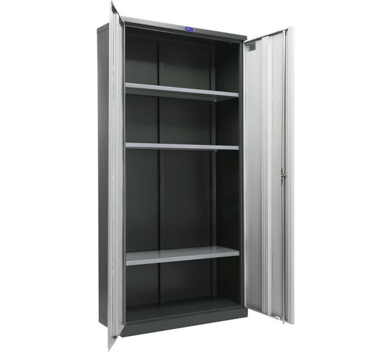 Шкаф для бумаг Cobalt r7043/7038 office 18 антрацит/серый, 915x370x1830 1163488