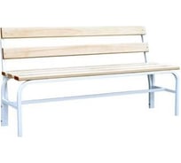 Гардеробная скамья со спинкой ROMMEL липа, 1200x500x850 00000396