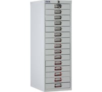 Многоящичный шкаф Промет MDC-A4-910-15 серый-оранжевый S21299331598