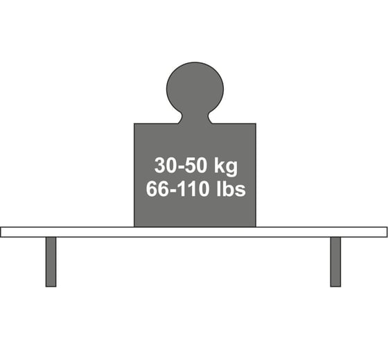 Стальной кронштейн Dolle STANDART 245x185 мм, белый 90900