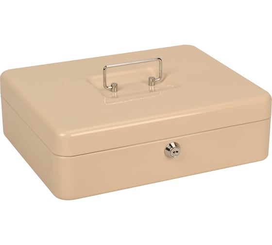 Ящик для денег CACTUS CS-CB-004WT 90x300x240 мм, бежевый, металл 1888935