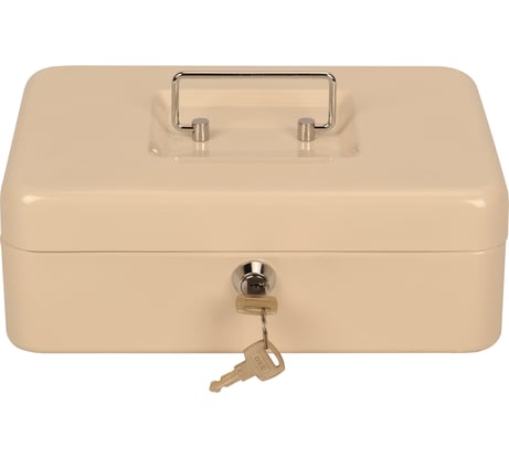Ящик для денег без номинала CACTUS CS-CB-003WT 90x250x180 мм, бежевый, сталь, 1.367 кг 1888932