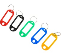 Бирка для ключей SILWERHOF инфо-окно ассорти упакаковка 100 шт пластиковый пакет 1412738 27881414