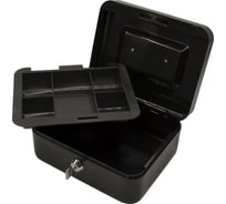 Ящик для денег SILWERHOF 90x200x160 черный, сталь 0.917 кг 1873391