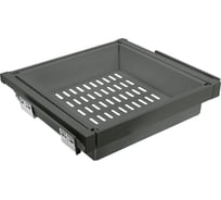 Корзина для белья GTV перфорированная, в модуль 800 мм, графит WG-KOSZM80-60