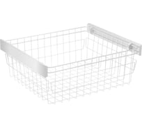 Корзина для белья GTV SMART, в модуль 600 мм, белая, без направляющих W-WKO60-BP-10