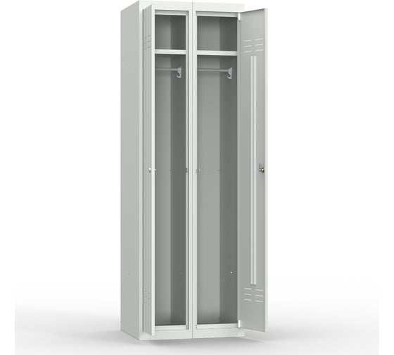 Металлический шкаф для раздевалок Церера Мебель ШР-22 L800, 2 секции, 1850x800x500 мм УТ000001648