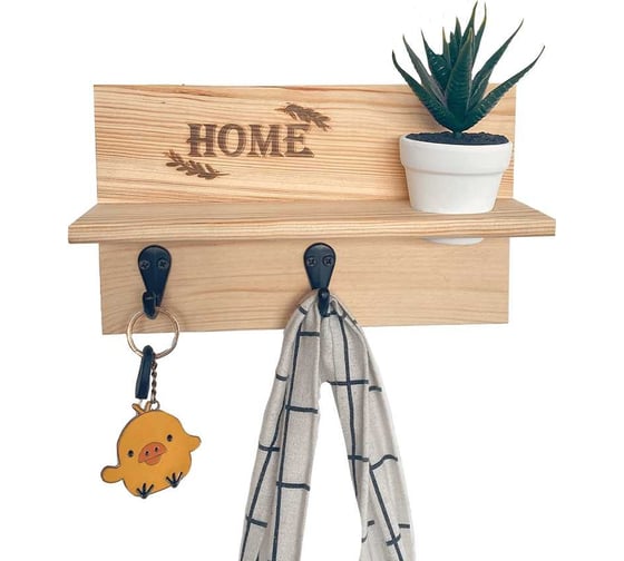 Ключница Симфония деревянная с полкой Home КЛ-088