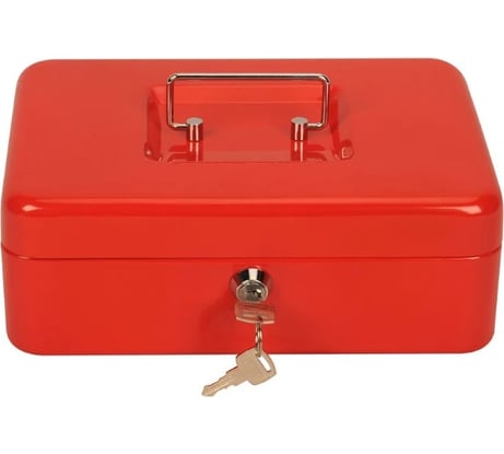 Ящик для денег CACTUS без номинала CS-CB-003RD 90x250x180 красный сталь 1888929