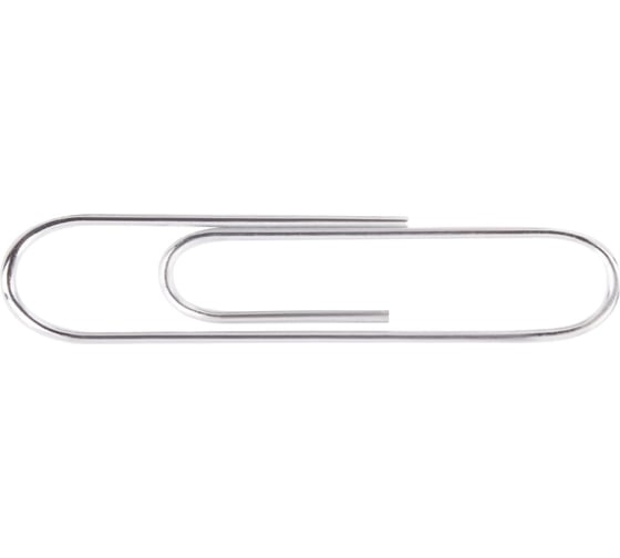 Скрепки BRAUBERG Extra 50 мм, большие, никелированные, 50 шт. 271314