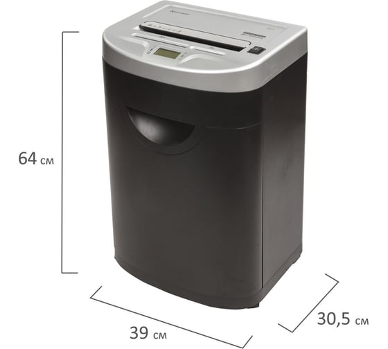 Уничтожитель BRAUBERG S22-S 2 уровня секретности, 4 мм, 22 листа 531773