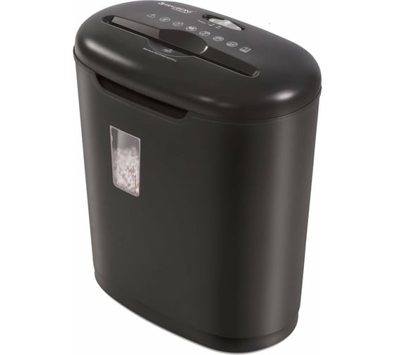 Уничтожитель BRAUBERG S6 3 уровень секретности, 5x34 мм, 6 листов, 16 л, скобы 530963