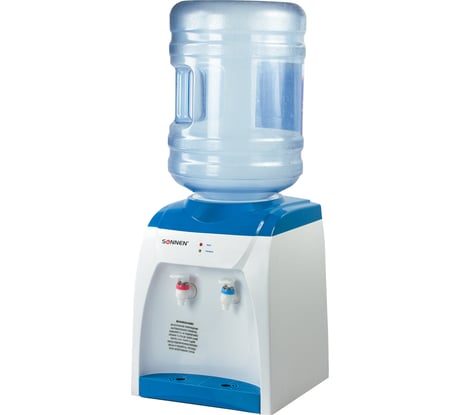 Настольный кулер для воды SONNEN TS-02 белый/синий 452416