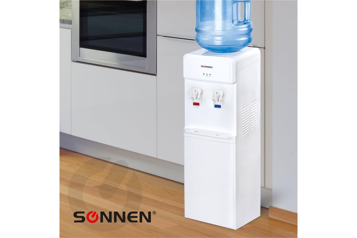 Кулер для воды SONNEN FS-01 белый 452419 - выгодная цена, отзывы ...