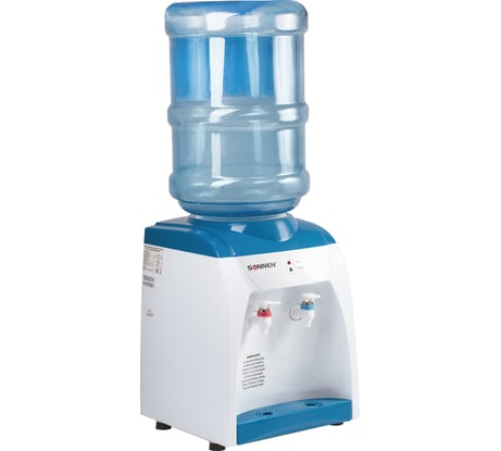 Настольный кулер для воды SONNEN TS-03 белый/синий 452418