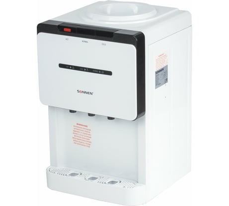 Настольный кулер для воды SONNEN TSE-02 белый/черный 453976