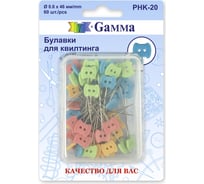 Булавки для квилтинга Gamma сталь 60 шт 46 мм PHK-20 602857