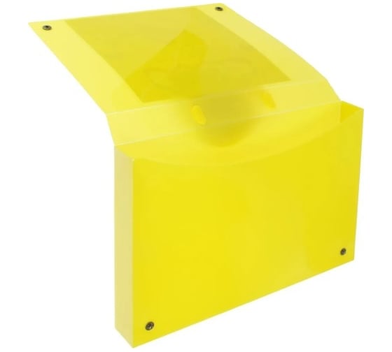 Портфель для детского творчества Каляка-Маляка 320x235x35 мм цвет корпуса желтый пластик универсальный ППКМ-Ж