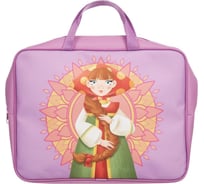 Папка для тетрадей Комус три богатыря любава, А4, на молнии ткань 75 мм пмд-4-20 1846597