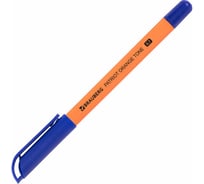 Шариковая ручка BRAUBERG Россия Patriot Orange Tone, синяя, корпус оранжевый, узел 0,7 мм, линия письма 0,35 мм 143964