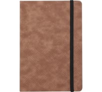 Блокнот DELI en123g а5, 80 л, 70 гм, твердая обложка, клетка 5x5 мм, коричневый, кожа (13623) 1741979