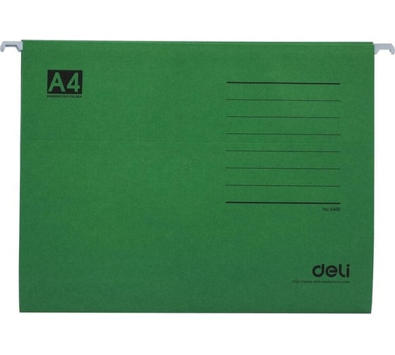Подвесная папка DELI e5468 a4, картон, цвет в ассортименте, 25 штук в упаковке (13623) 1761282