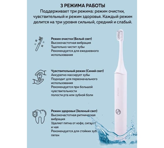 Зубная щетка Enchen aurora t+ white 1145779