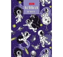 Бизнес-блокнот Hatber 80 л, А6, 112x151 мм, клетка, твердый переплет, глянцевая ламинация, астронавт, 36 шт в упаковке 075745