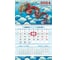 Квартальный календарь Hatber 1-блочный, на 1 гребне, 290x470 мм, Соло-Люкс Бумага, Год Дракона 081412 1